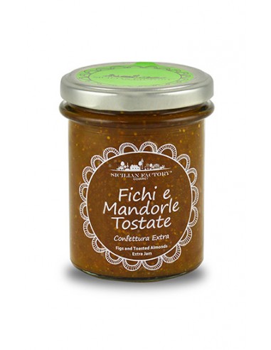 Extra Fig and Toasted Almond Jam 240 gr Sicilian Factory