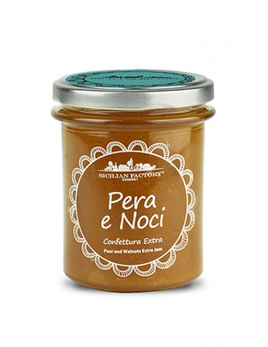 Extra pear and walnut jam 240 gr Sicilian Factory