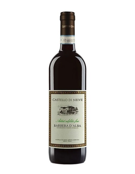 Barbera d'Alba DOC senza solfiti aggiunti 75 cl Castello di