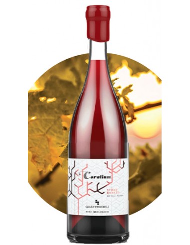 Coralium Syrah Rosato IGT Terre Siciliane Bio 75 cl Quattrocieli