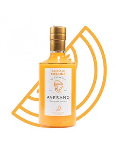 Cantaloupe-Melonen-Likör-Creme 10 cl Paesano