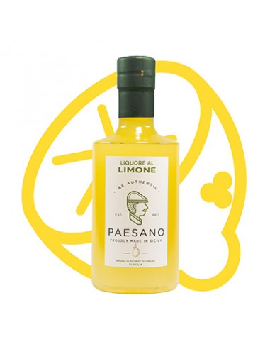 Liquore Al Limone Limoncello Di Sicilia 10 cl Paesano