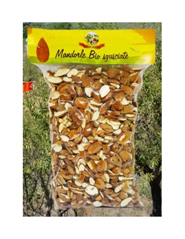 Organic chopped shelled almonds 1 kg Organic Mandorlandia