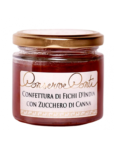 Prickly pear jam with cane sugar 190 gr Conserve Conti