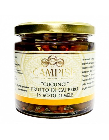 Cucunci frutto di Cappero in Aceto di Mele 230 gr Campisi