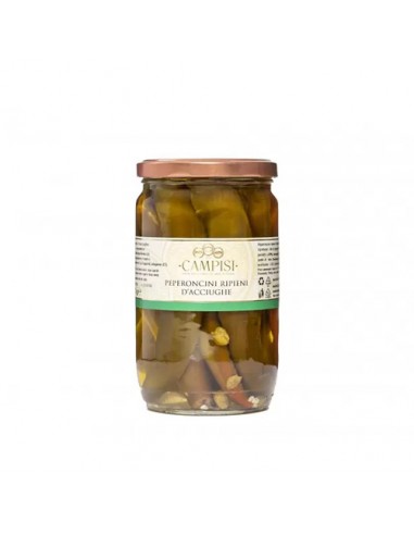 Piments Farcis aux Anchois 650 gr Campisi