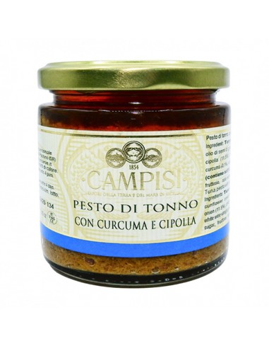 Pesto de Thon au Curcuma et Oignon 210 gr Campisi