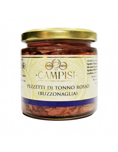 Morceaux de Thon Rouge (Buzzonaglia) 220 gr Campisi