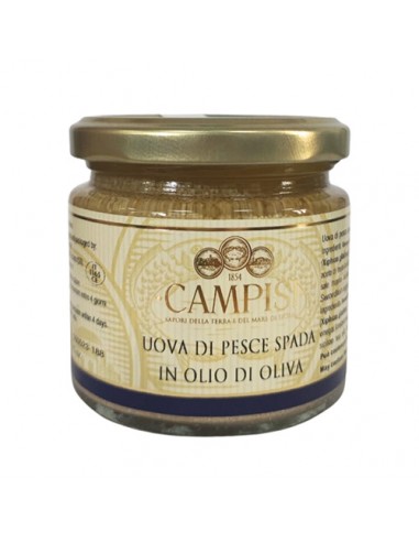 Œufs d'espadon à l'huile d'olive 210 gr Campisi