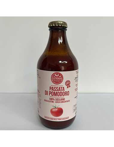 100% Sicilian Tomato Puree 330 gr Castronovo