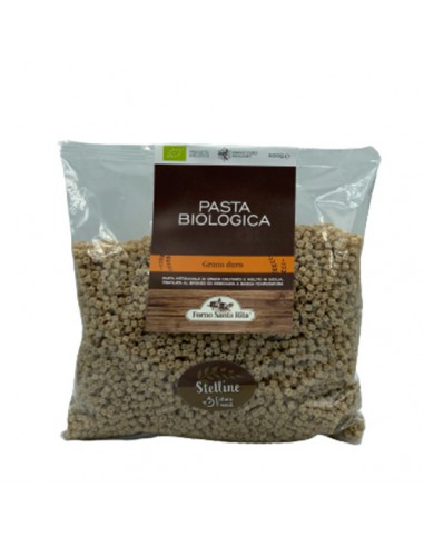 Stelline Pasta di Semola Integrale di Grano Duro Bio 500 gr