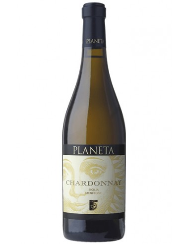 Chardonnay Sicile Menfi DOC 3 lt Planeta boîte en bois