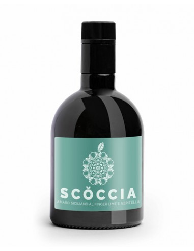 Scoccia Amaro Siciliano mit Fingerlimette und Nepitella 50 cl