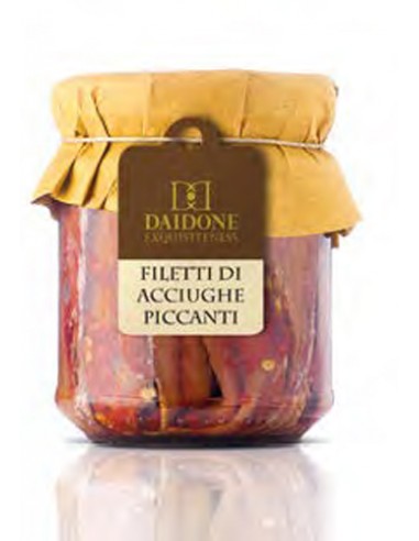 Anchovies with spicy fillets 200 gr Daidone