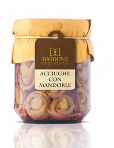 Anchois roulés aux amandes 160 gr Daidone