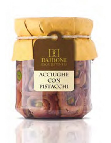 Anchois roulés aux pistaches 160 gr Daidone