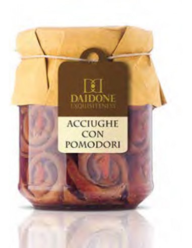 Anchois roulés aux tomates 160 gr Daidone