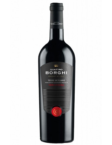 Quattro Borghi Nero d'Avola Sicilia DOC 75 cl Cantina Cellaro