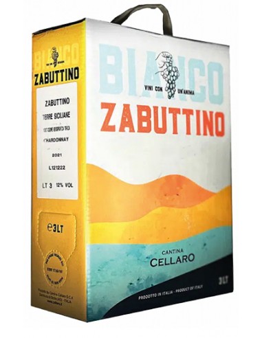 Zabuttino Catarratto IGP Terre Siciliane 3 lt Cantina Cellaro