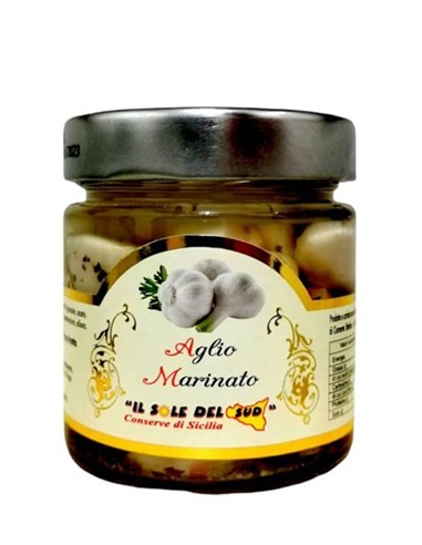 Aglio Marinato 190 gr Il Sole del Sud