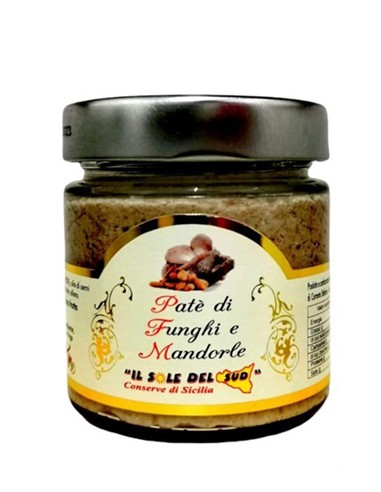 Paté de Champiñones y Almendras 190 gr Il Sole del Sud