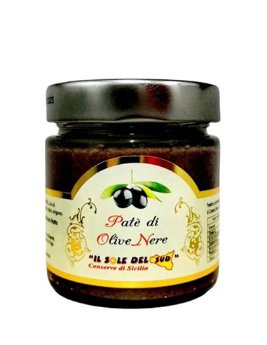 Black Olive Paté 190 gr Il Sole del Sud