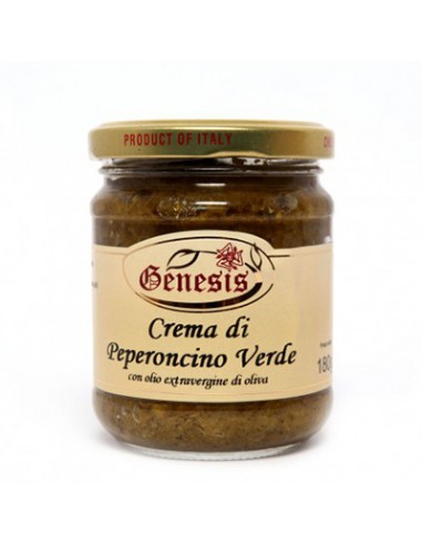 Crema de Chile Verde Picante 200 gr Génesis