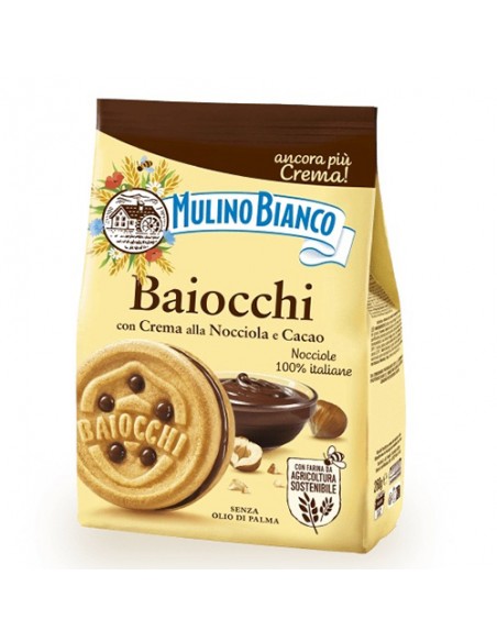 Baiocchi alla Nocciola 260 gr Mulino Bianco