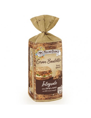 Gran Bauletto Wholemeal with Seeds and Nuts 465 gr Mulino Bianco