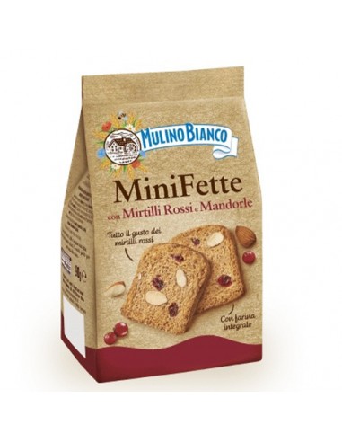 Mini Fette con Mirtilli Rossi e Mandorle 90 gr Mulino Bianco