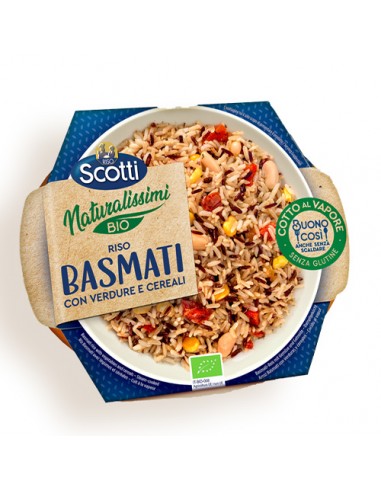 Very natural Basmati Vegetables and Cereals 180 gr Scotti Rice