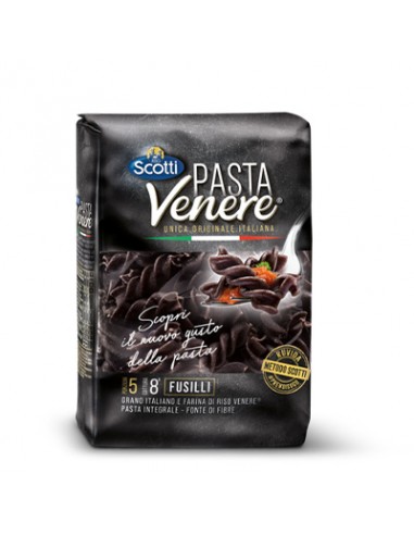 Pasta Venere Fusilli 400 gr Arroz Scotti