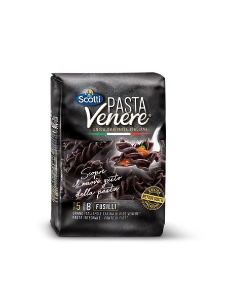 Pasta Venere Fusilli 400 gr Arroz Scotti