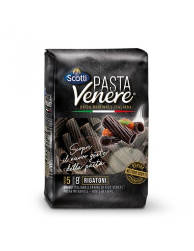 Pasta Venere Rigatoni 400 gr Scotti-Reis