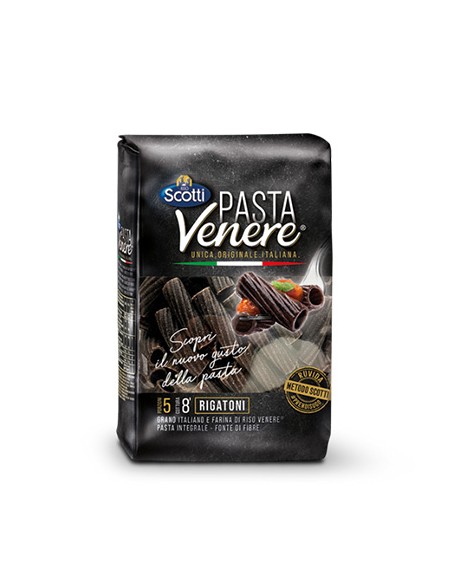 Pasta Venere Rigatoni 400 gr Scotti-Reis