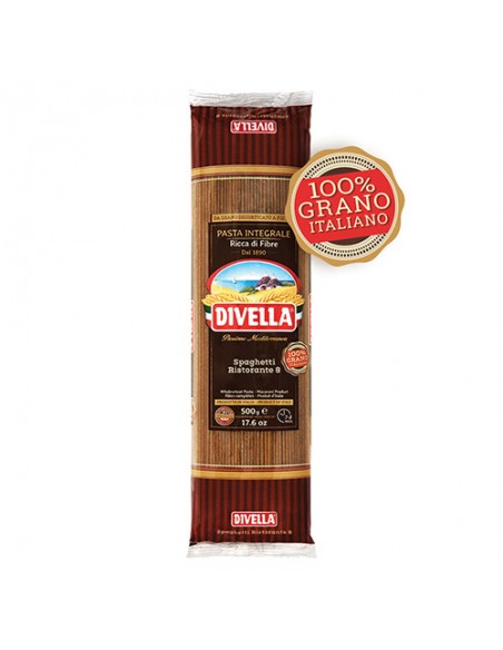 Wholemeal Restaurant Spaghetti 500 gr Divella