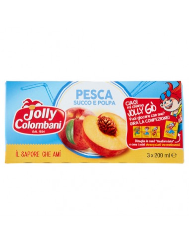 Jus de Pêche Brik 3 X 20 cl Jolly Colombani