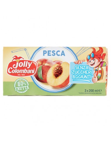 Peach Juice Without Added Sugar Brik 20 cl Jolly Colombani