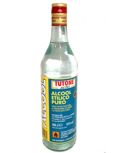 Alcohol Etílico Puro 1 lt Tutone