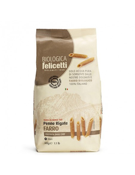 Penne Rigate Épeautre 500 gr Felicetti