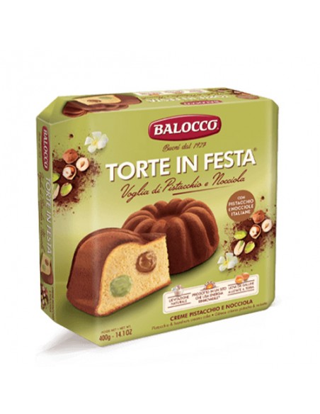 Festlicher Kuchen Voglia Pistazie und Haselnuss 400 gr Balocco