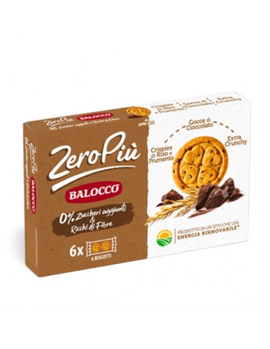 Biscotti Zero Più Gocce di Cioccolato 210 gr Balocco