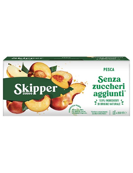 Peach Without Sugar Brick 3 X 200 ml Skipper Zuegg